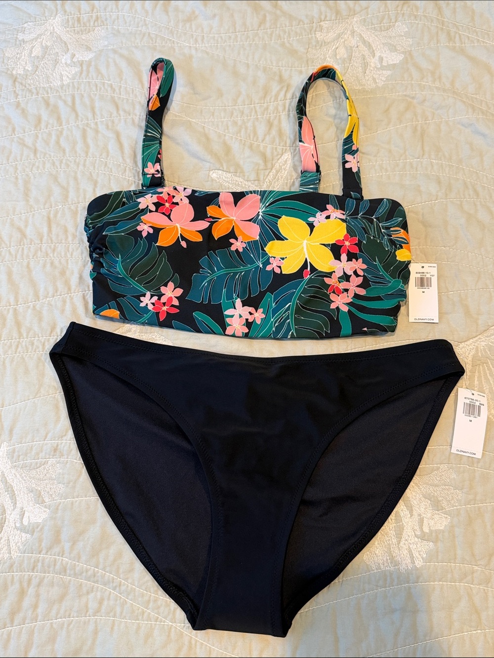 Old Navy Solid Black Bikini Bottoms